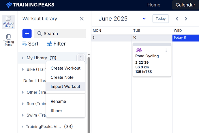 training-peaks-import-workout-vector